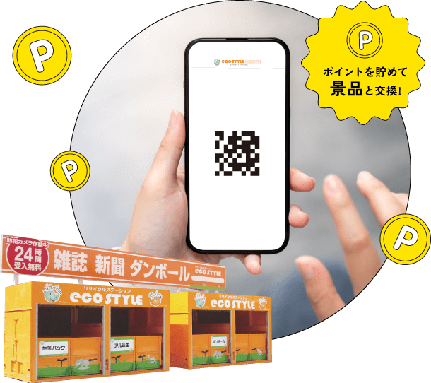 ポイントを貯めて景品と交換！